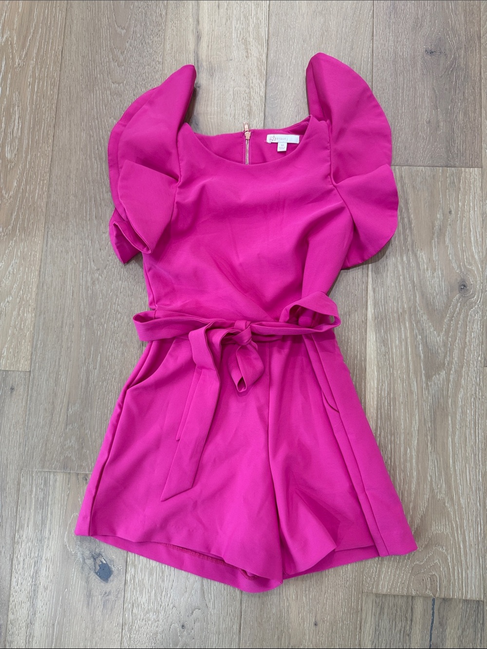 GB Girls Fuchsia Romper with Rose Gold Zipper